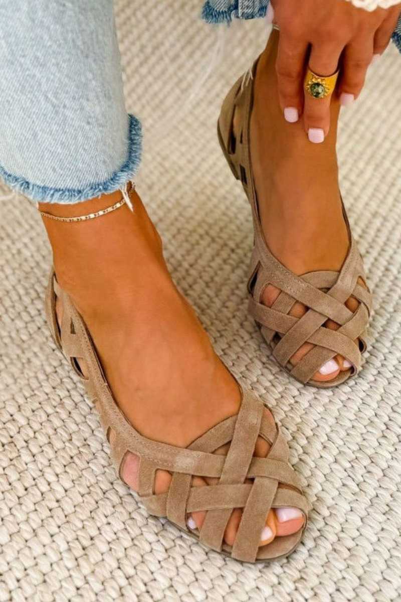 Sandalias Trenzadas de Color Caterina