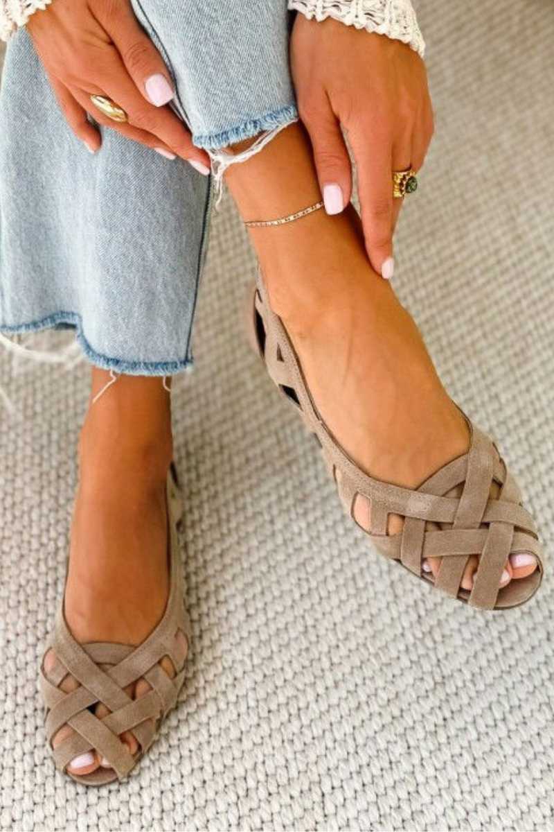 Sandalias Trenzadas de Color Caterina