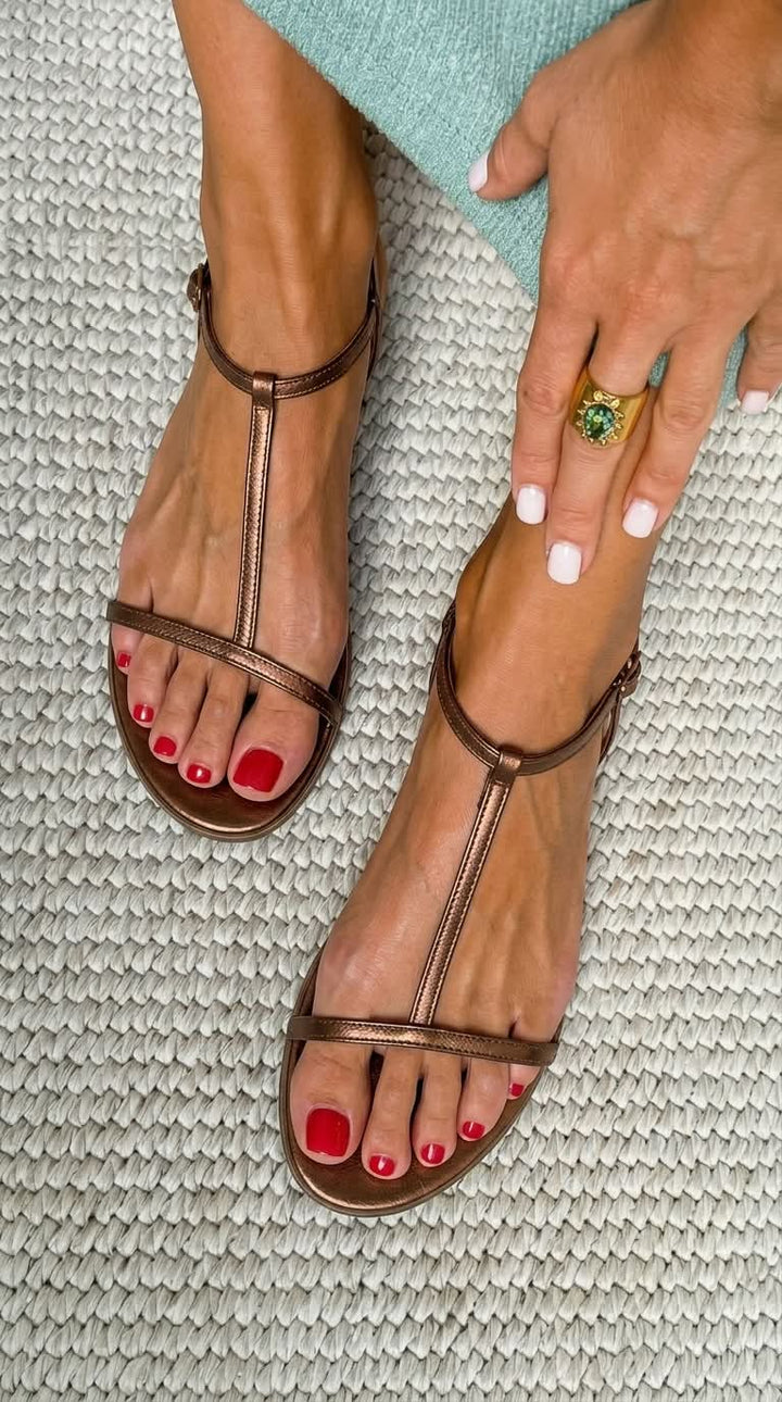 Sandalias Doradas Rosalba Primavera