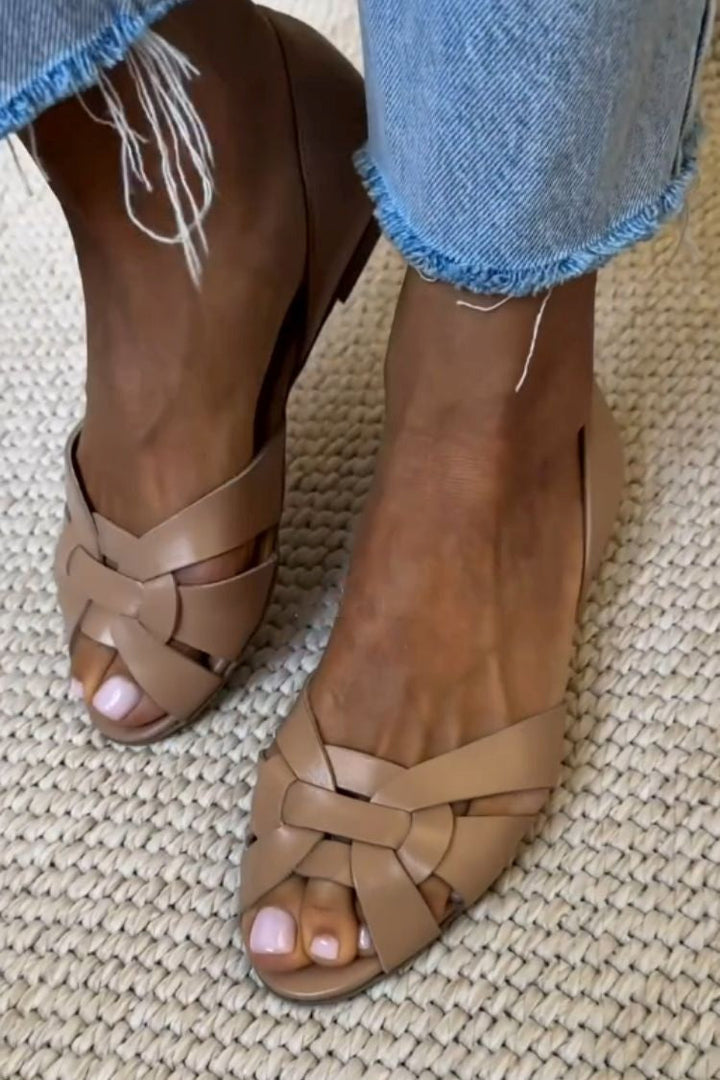 Serafina Sandalias Trenzadas Naturales Comfort