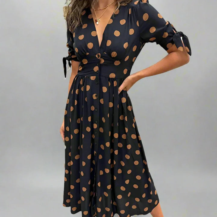 Valentina™ | Vestido Moderno de Lunares