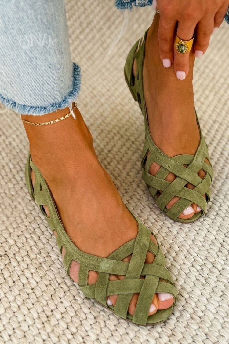 Sandalias Trenzadas de Color Caterina