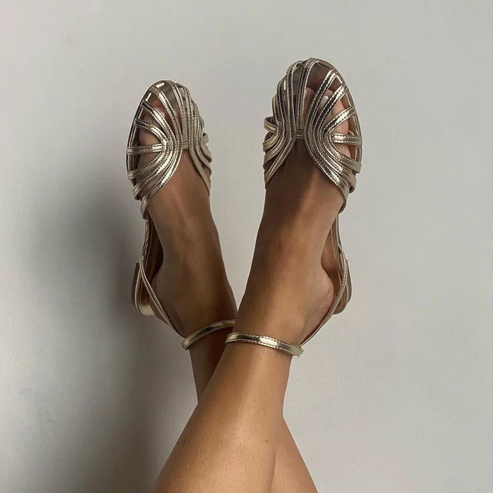 Vittoria Sandalias Joyas Planas de Confort