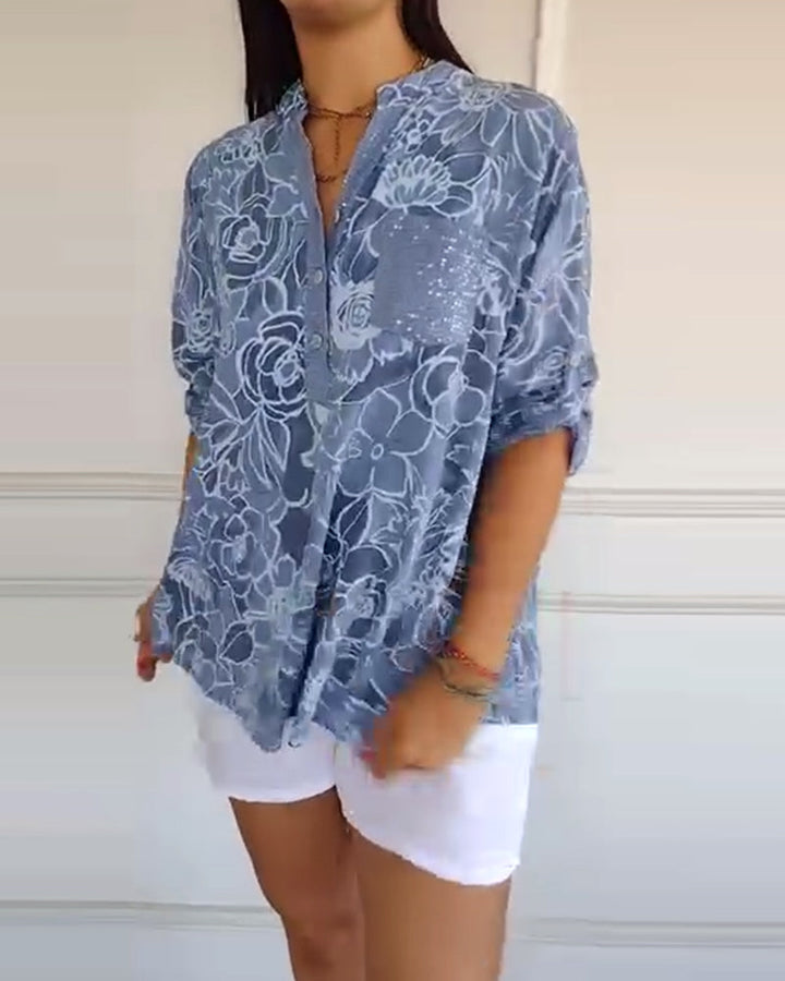 Cassie | Blusa con estampado floral