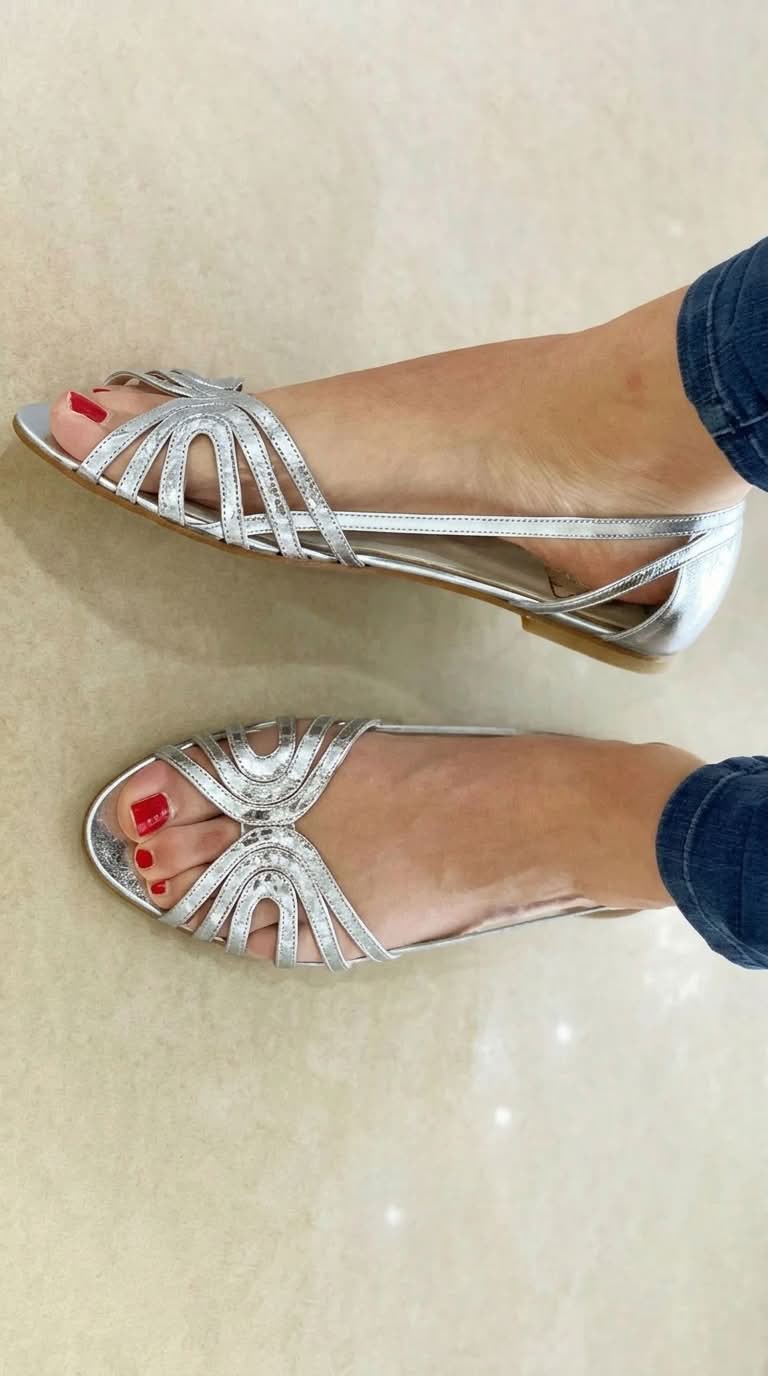 Eleonora Sandalias Doradas Luz de Verano