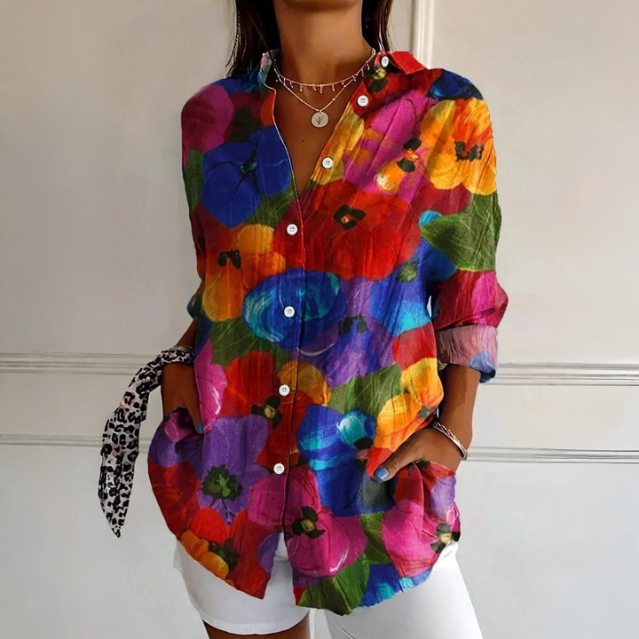 Selina | Blusa con estampado colorido