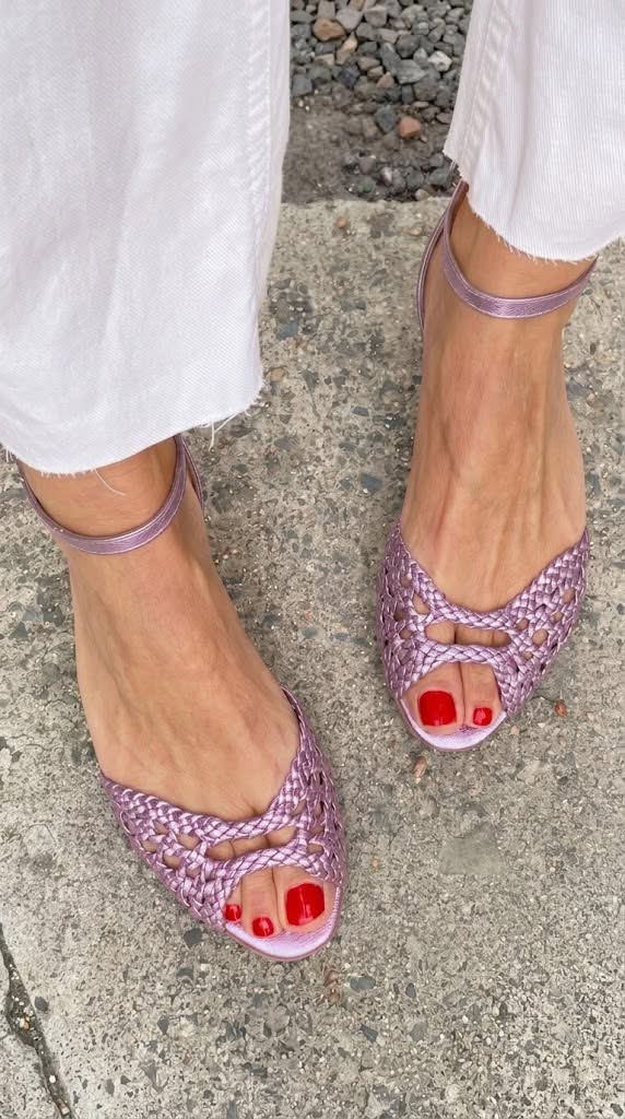 Sandalias Isadora Trenzadas Doradas Comfort