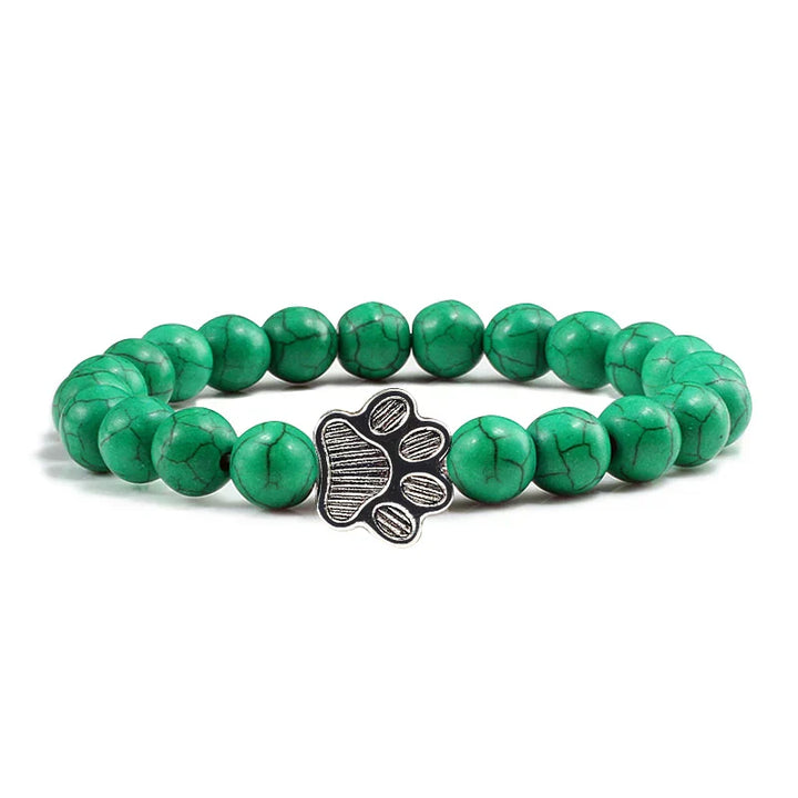 Pulsera de Patas con Perlas – Diseño de Piedra Natural