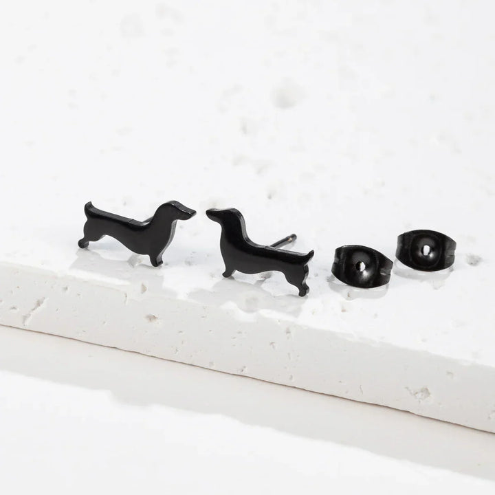 Pendientes de Stud de Dachshund