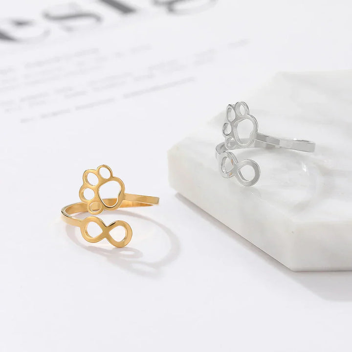 Anillo de Patas Infinito Ajustable – Acero Inoxidable