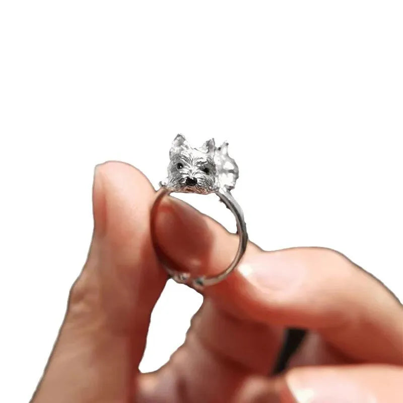 Anillo Ajustable de Estilo Retro para Perros