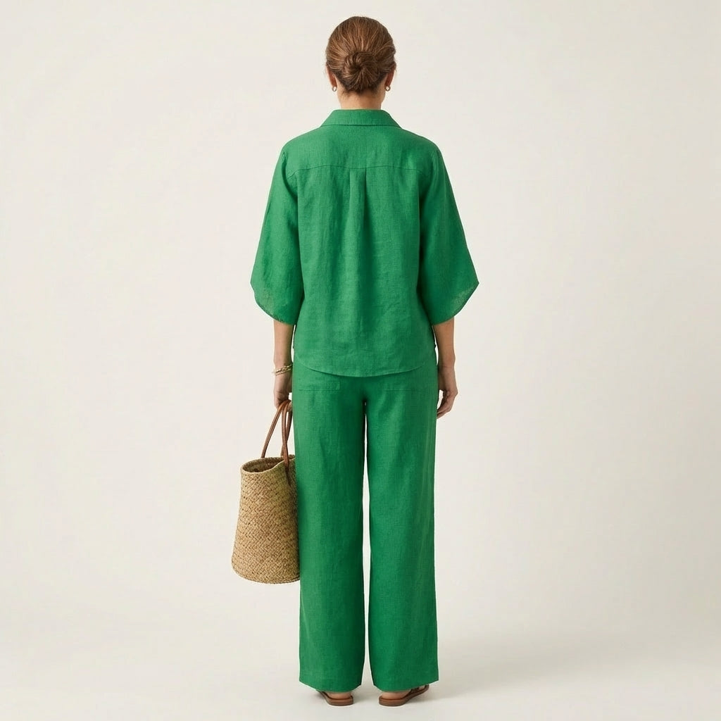 Zerah | Conjunto de Dos Piezas de Lino