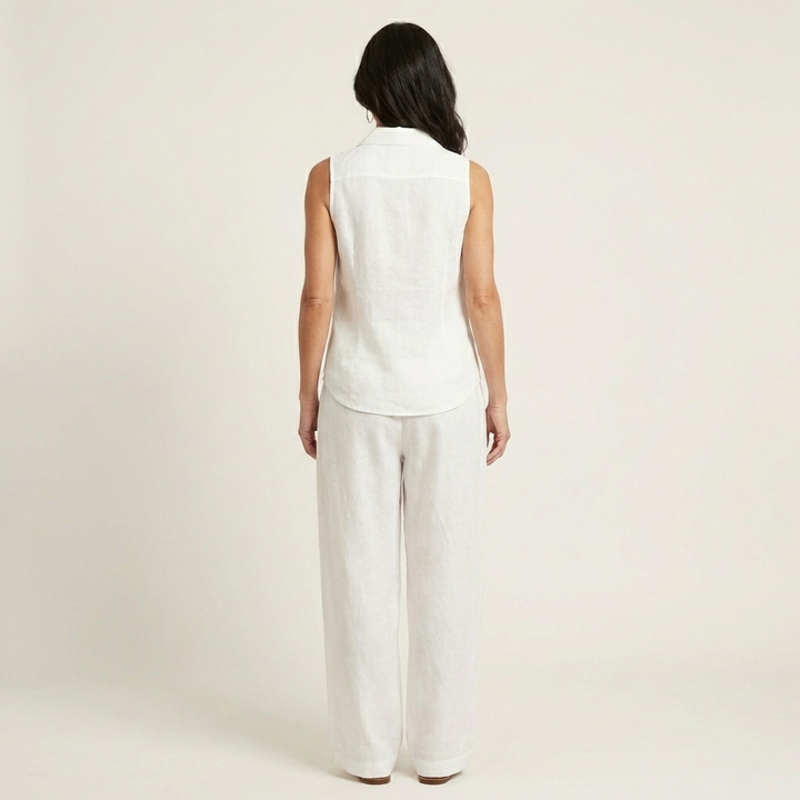 Twiila | Conjunto de Top Cruzado y Pantalones Anchos