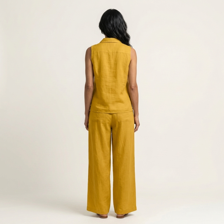 Twiila | Conjunto de Top Cruzado y Pantalones Anchos